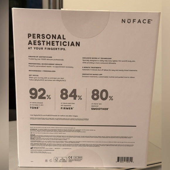 NuBODY® Microcurrent Skin Toning Device for Body *EUC* MSRP: $399+tax - Picture 11 of 12